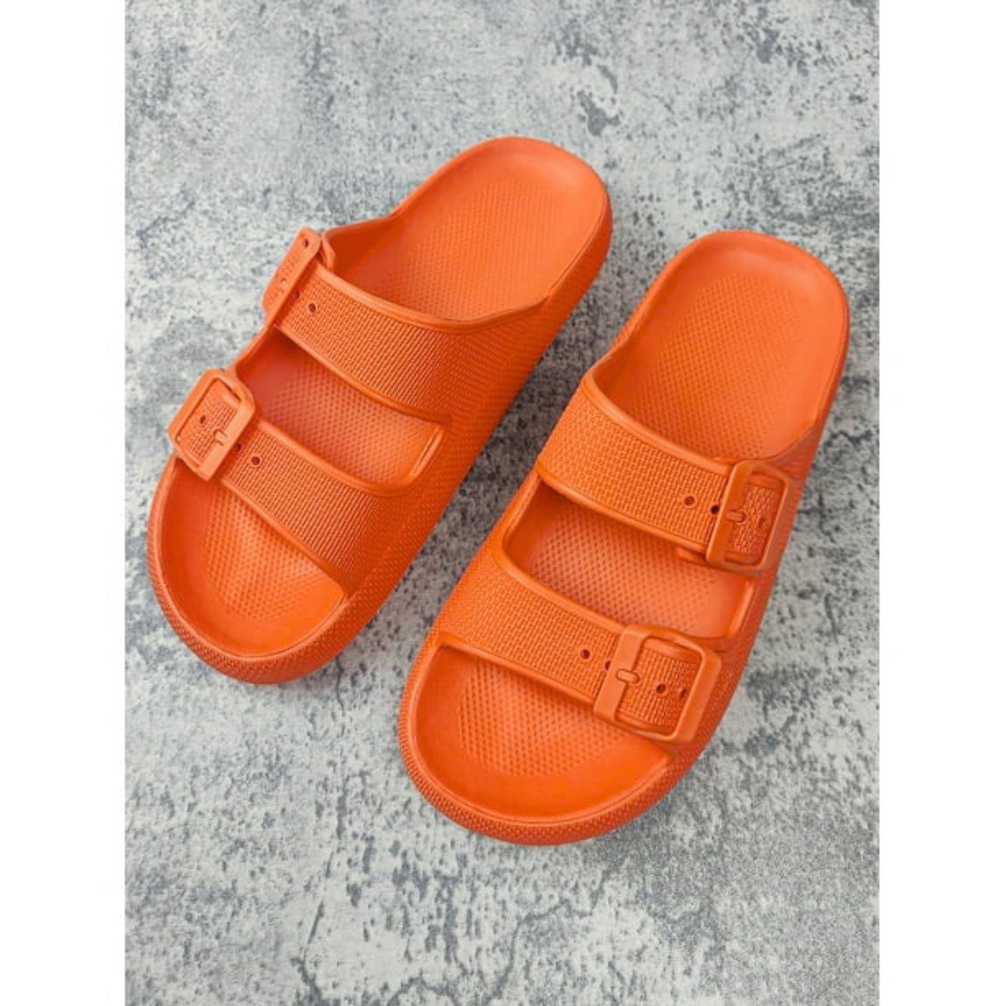 SHEIN Shein Womens Shoes 38-39 / Orange SHEIN - Buckle desin slippers