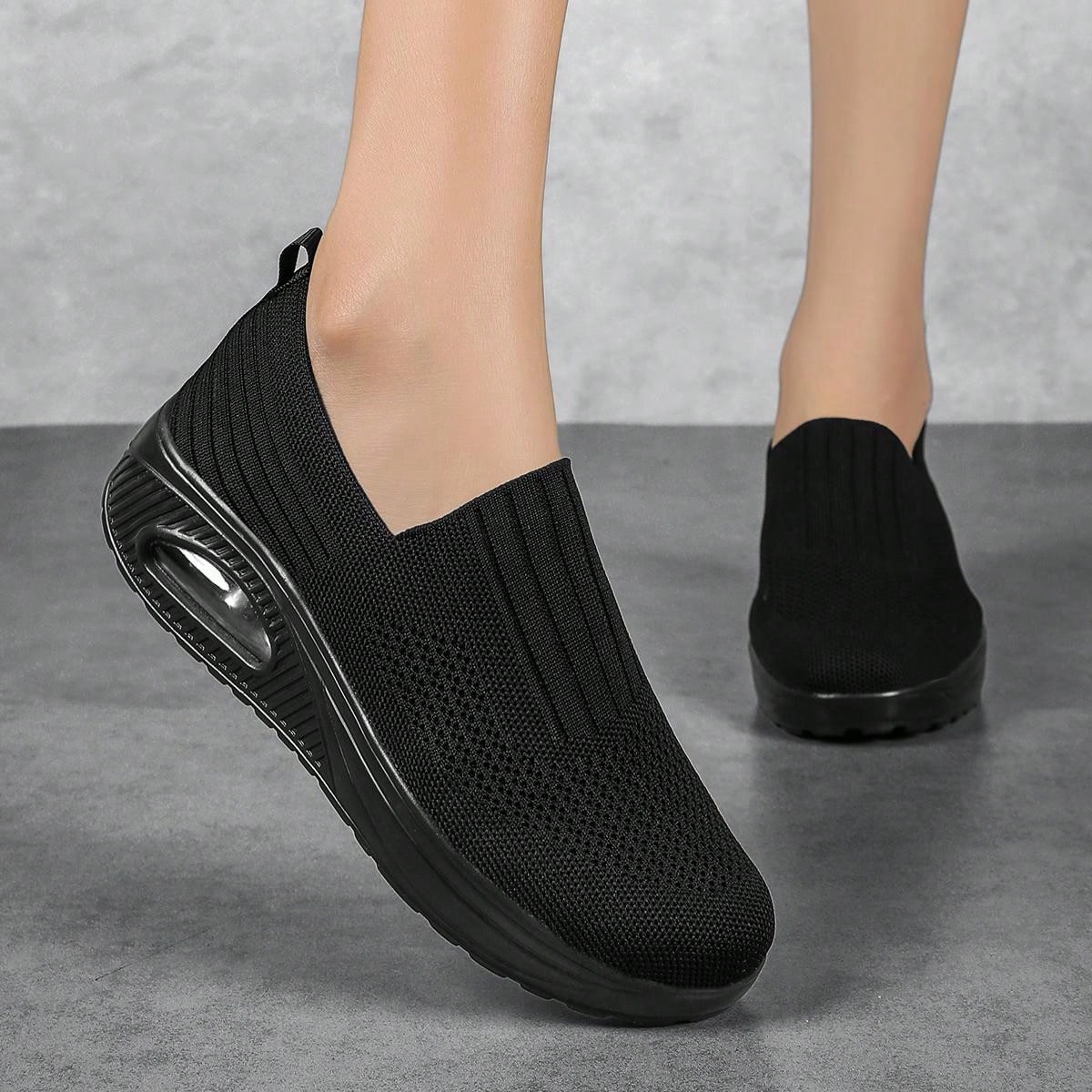 SHEIN Shein Womens Shoes 39 / Black SHEIN - Low Top Sneakers