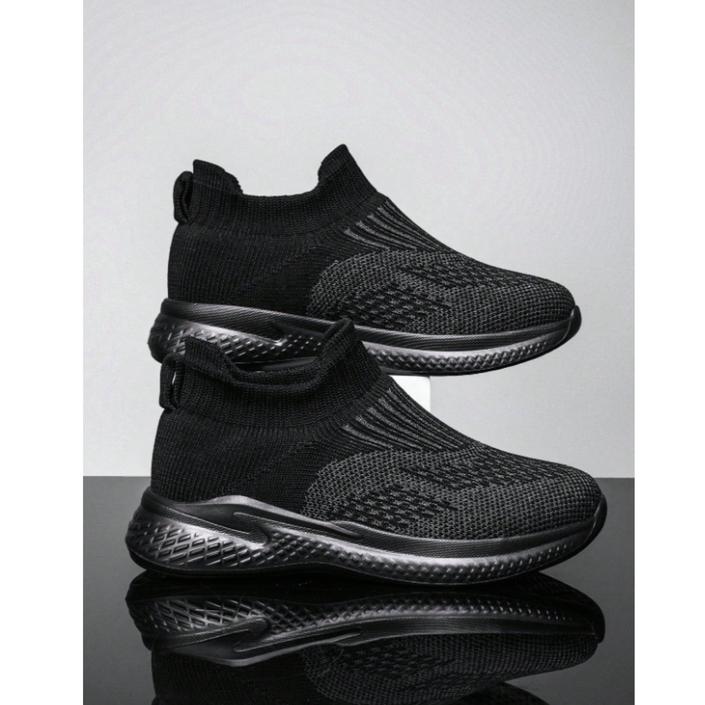 SHEIN Shein Womens Shoes 38 / Black SHEIN - Mesh Pull On Sneakers