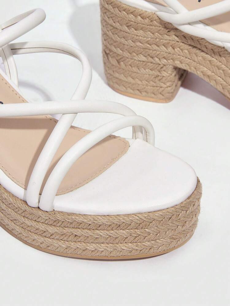 SHEIN Shein Womens Shoes 38 / White SHEIN - Style loop Sandals