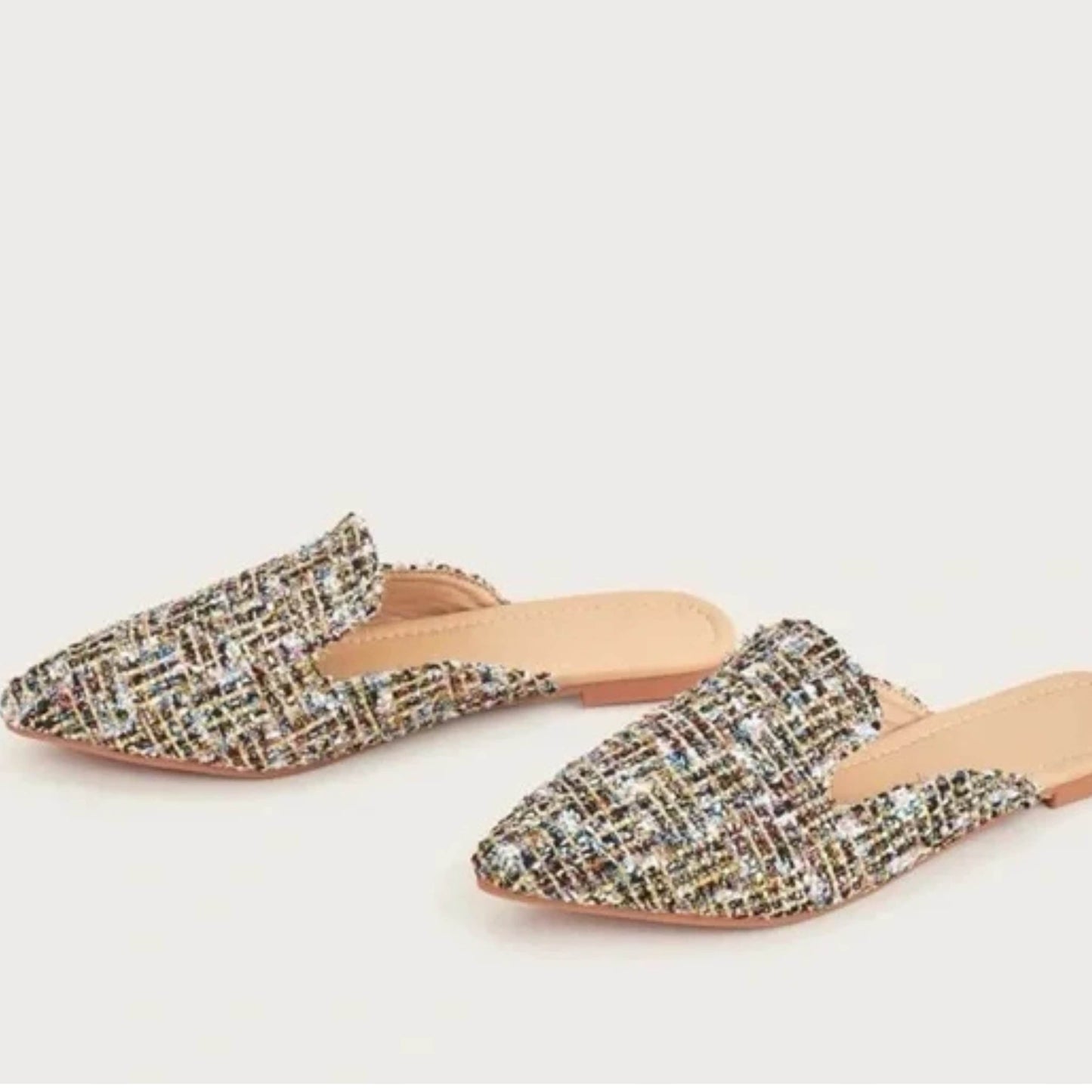 SHEIN Shein Womens Shoes SHEIN - Tweed Flat Mules