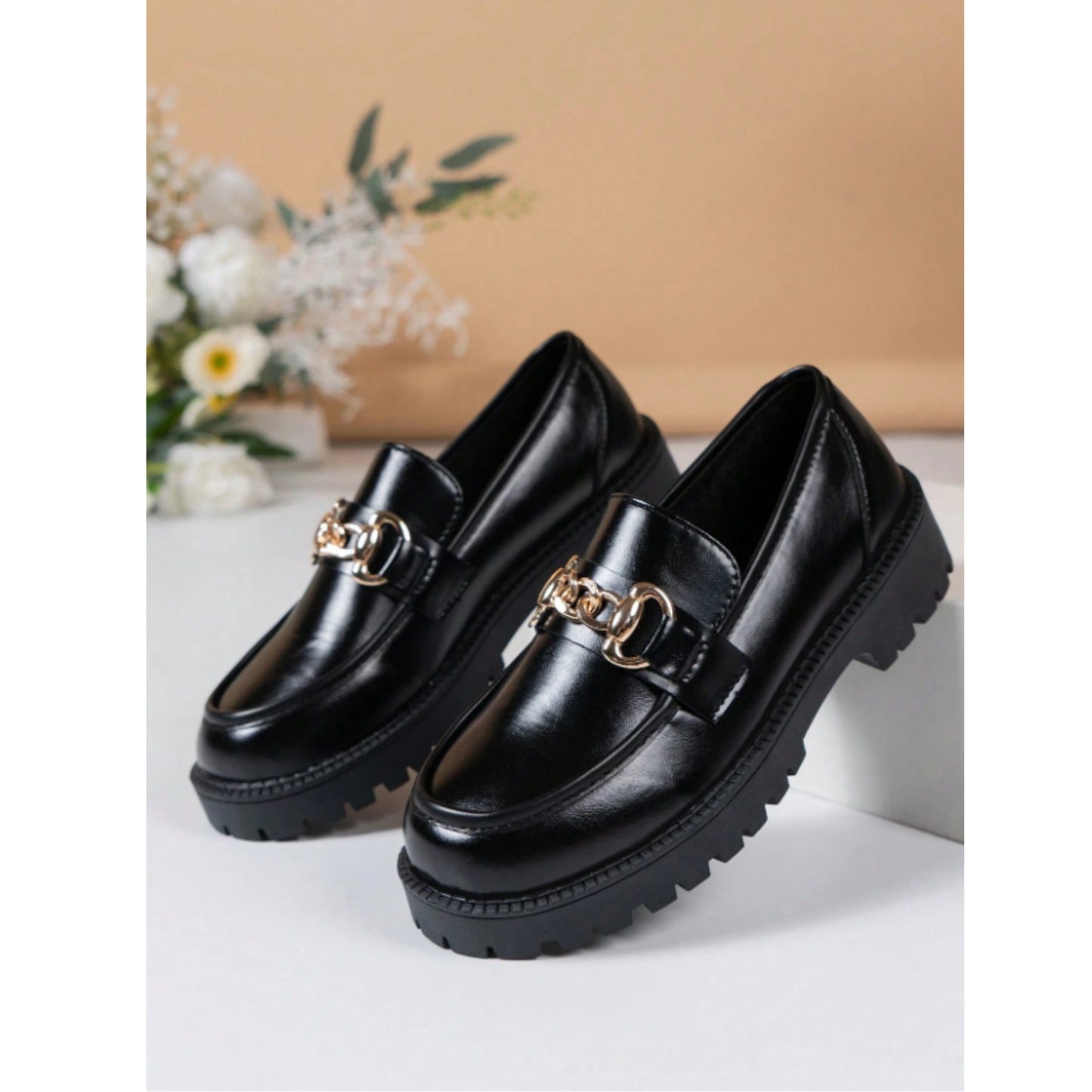 SHEIN Shein Womens Shoes 40 / Black SHEIN - Wedge Heel Thick Sole Shoes