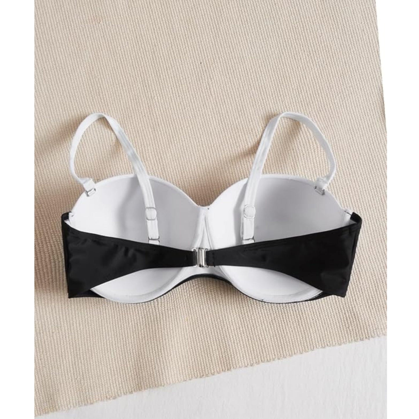SHEIN Shein Womens Swimwear XXL / Multi-Color SHEIN - Color block sweet bikini top