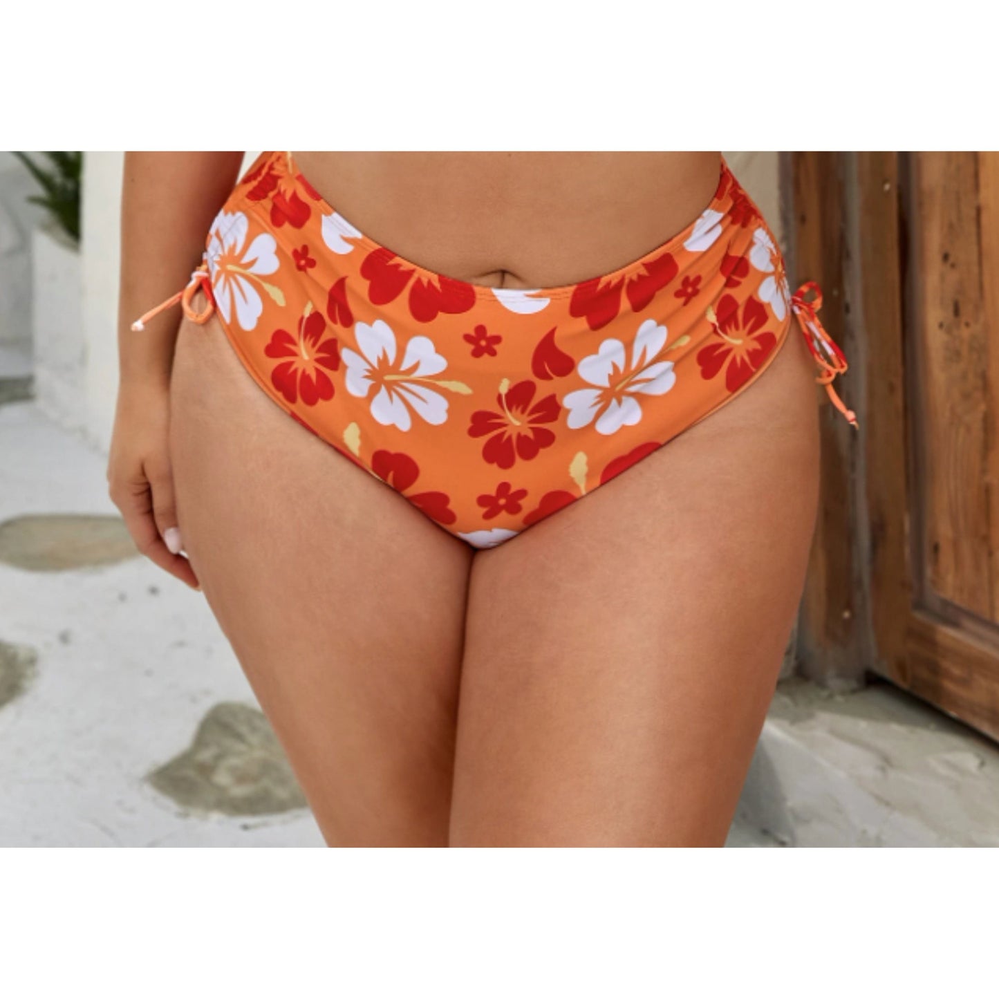 SHEIN Shein Womens Swimwear XL / Multi-Color SHEIN - Floral pattern bikini bottoms
