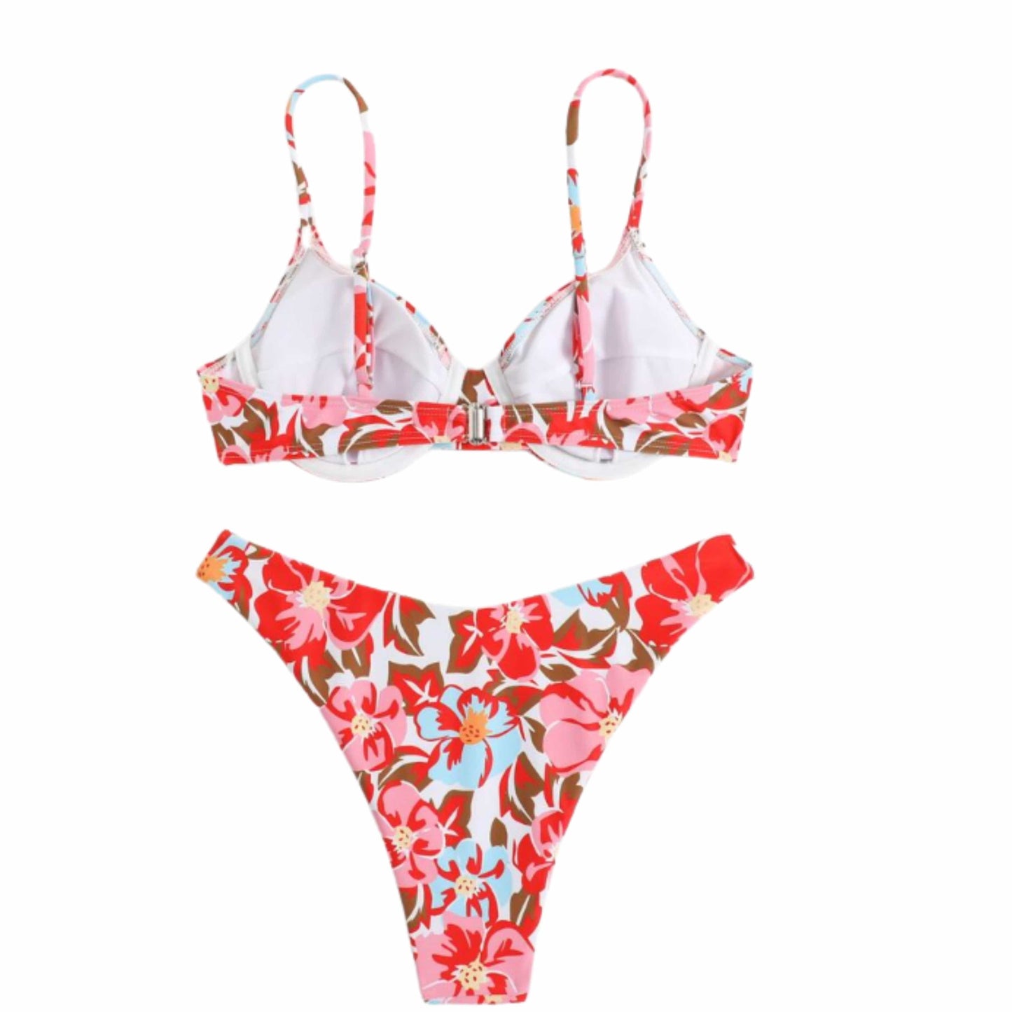 SHEIN Shein Womens Swimwear XL / Multi-Color SHEIN -Floral Printt Two Pieces Swimwear