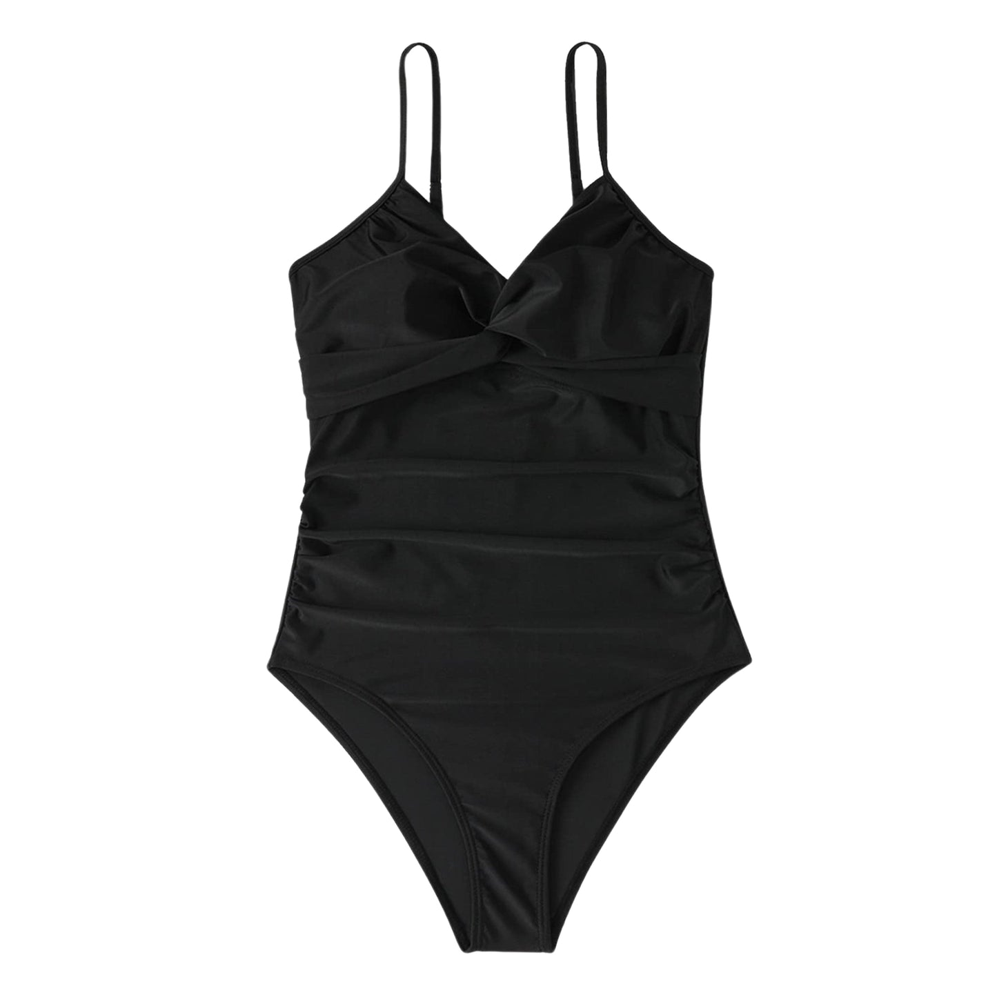 SHEIN Shein Womens Swimwear S / Black SHEIN - Slight sparkle one piece swimsuit
