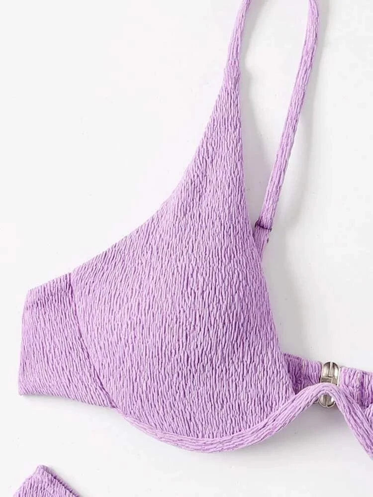 SHEIN Shein Womens Swimwear M / Purple SHEIN - Swimsuit with Cups