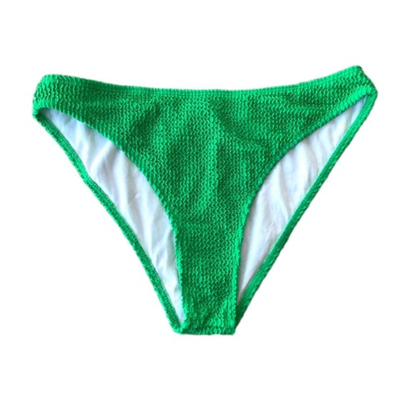 SHEIN Shein Womens Swimwear S / Green SHEIN - Textured Emerald Bikini Bottom