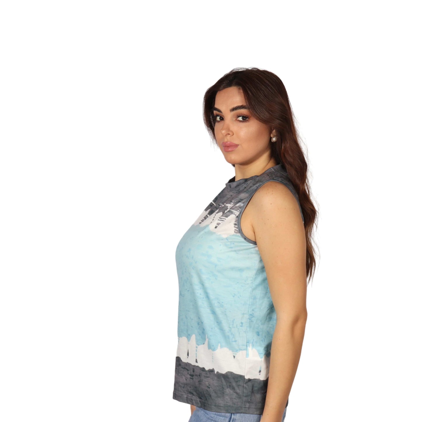 SHEIN Shein Womens Tops M / Multi-Color SHEIN - Casual Printed Tank Top