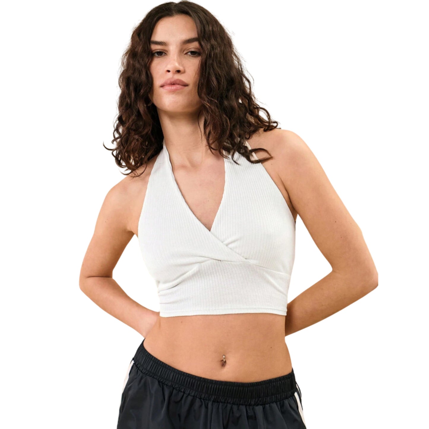 SHEIN Shein Womens Tops M / White SHEIN - Knitted Hanging Top