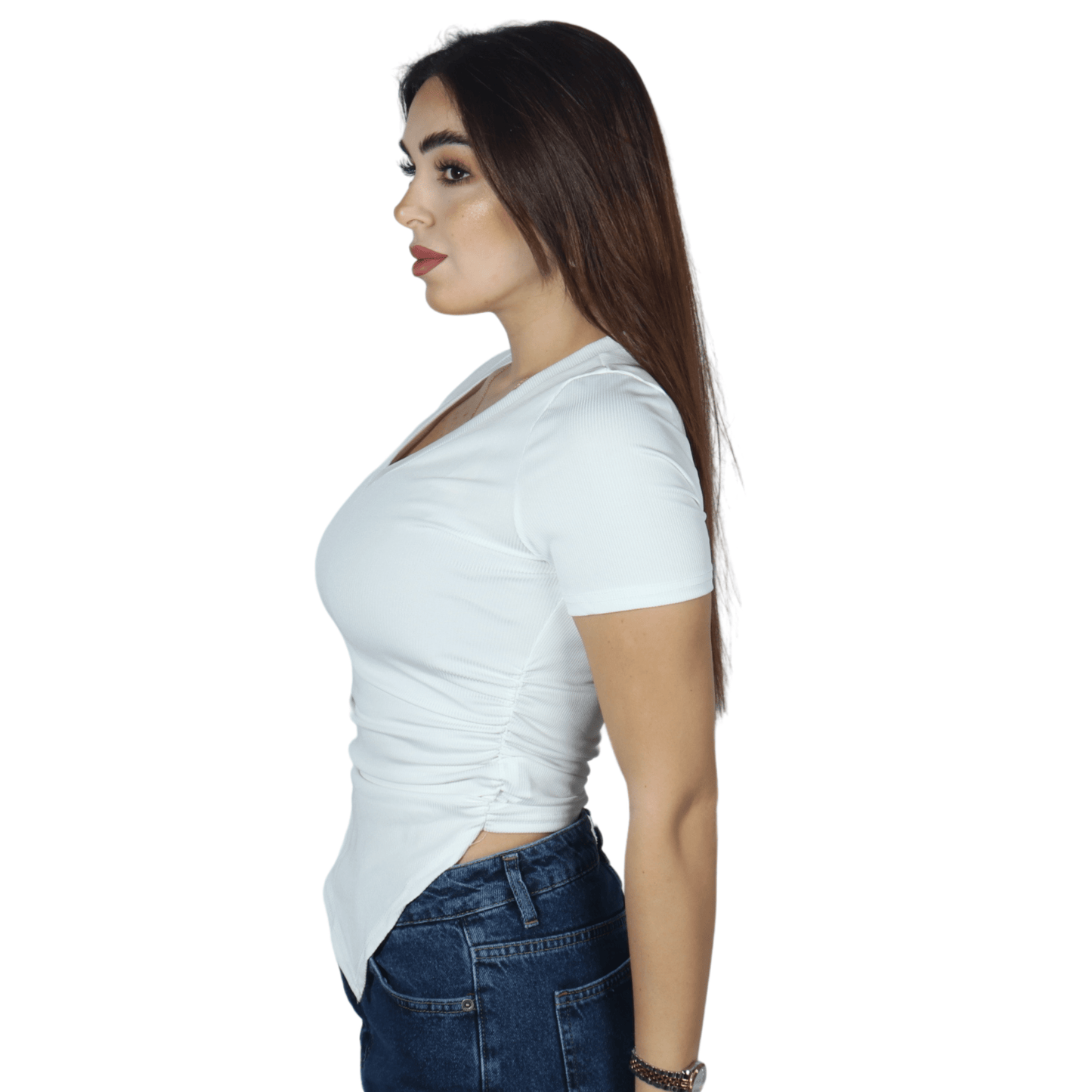 SHEIN Shein Womens Tops S / White SHEIN - Rushed Design Tank Top