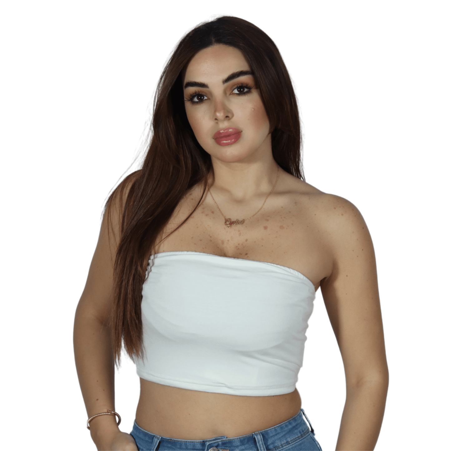 SHEIN Shein Womens Tops Tall S / White SHEIN - Solid simple crop top