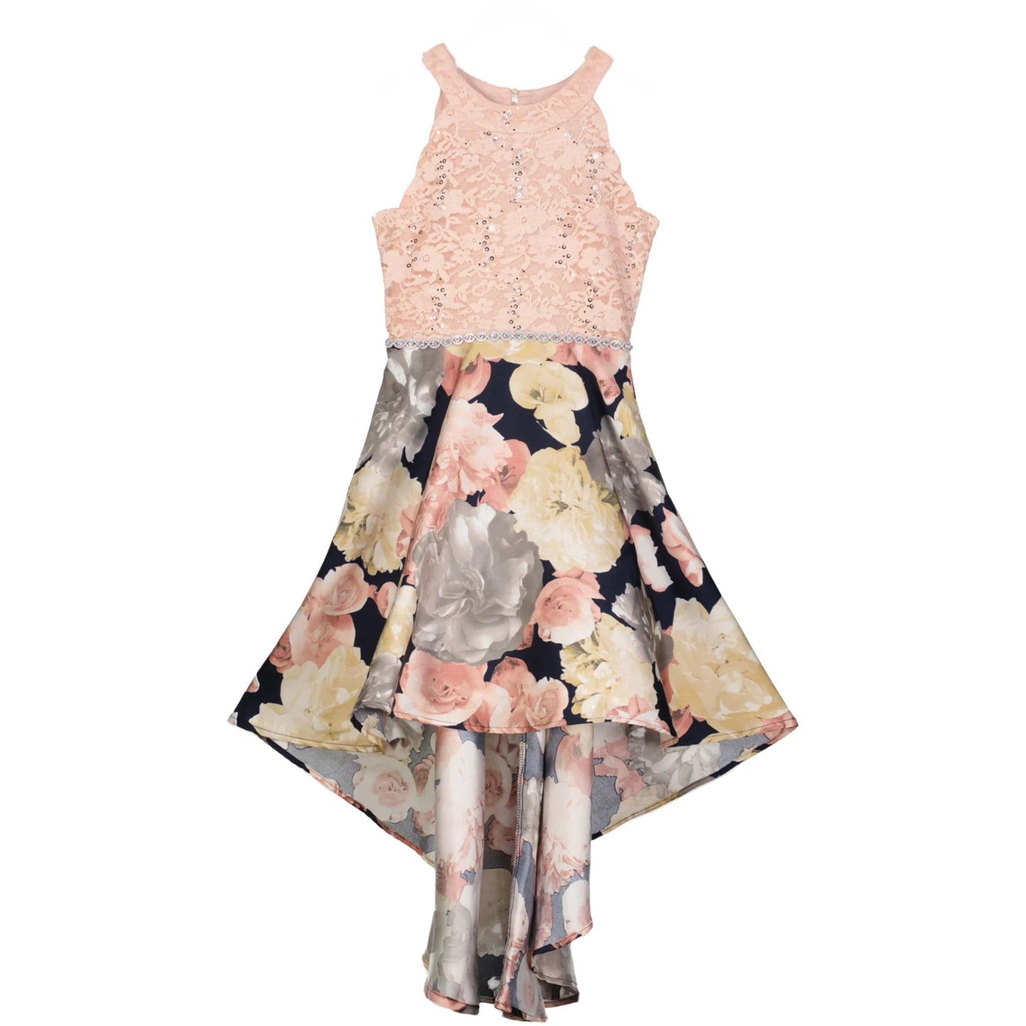 SPEECHLESS Girls Dress L / Multi-Color SPEECHLESS - Kids - Floral High-Low Social Dress