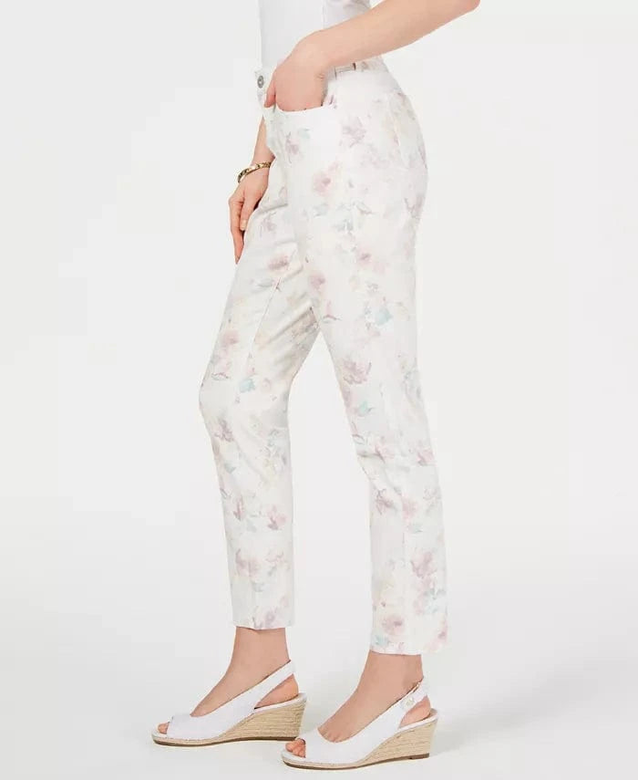 STYLE & CO. Womens Bottoms L / Multi-Color STYLE & CO - Floral-Print Skinny Jeans
