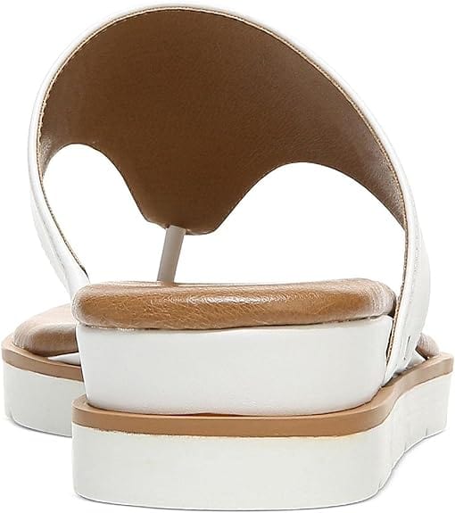 STYLE & CO. Womens Shoes 42 / White STYLE & CO. - Faux Leather Thong Flat Slipper