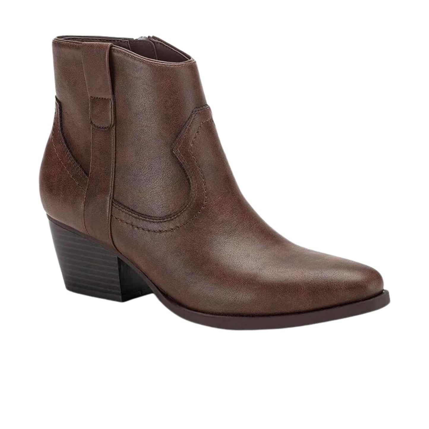 STYLE & CO. Womens Shoes 36.5 / Brown STYLE & CO. - SHORT DRESSY Booties