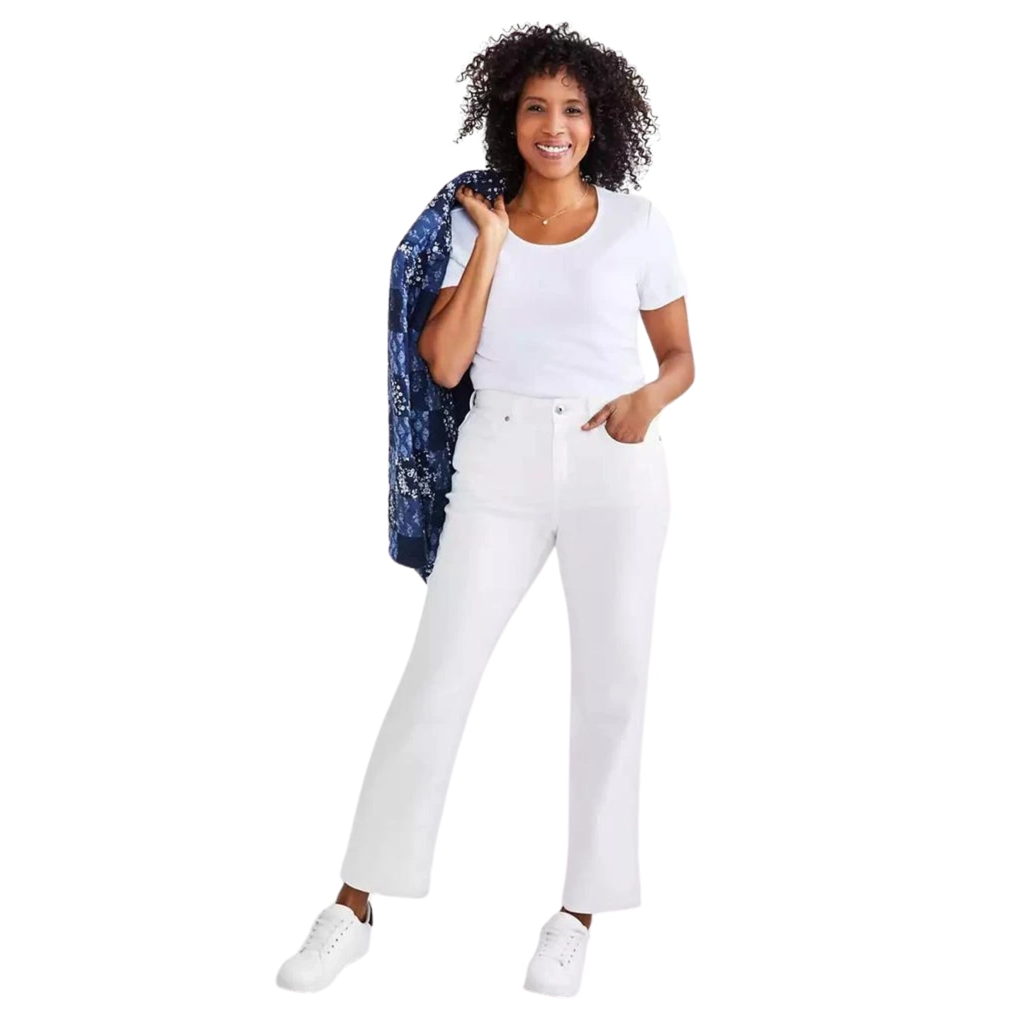 STYLE & CO. - Curvy Straight-Leg High Rise denim