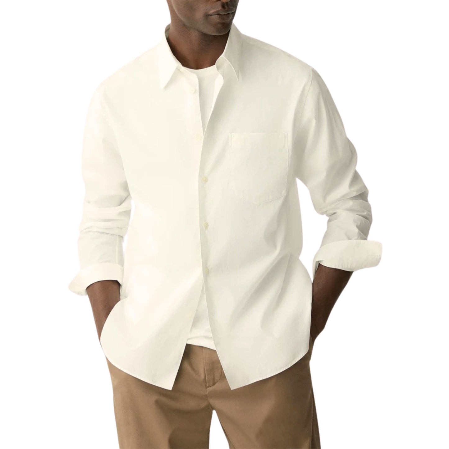 THEORY Mens Tops S / Beige THEORY - Classic-Fi Maxson Shirt