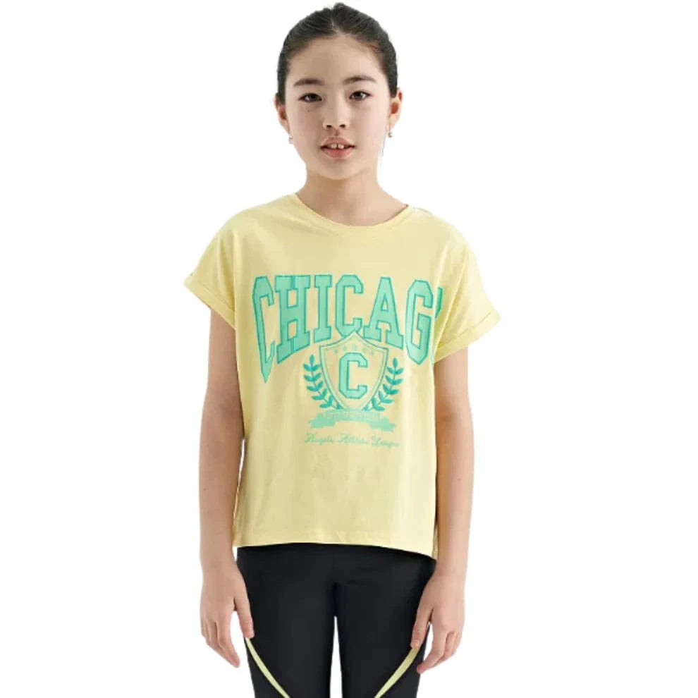 TOMMY LIFE Girls Tops L / Yellow TOMMY LIFE - Chicago T-Shirt