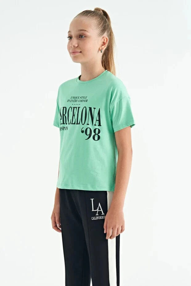 TOMMY LIFE Girls Tops TOMMY LIFE - Off Shoulder Oversize Girl's T-shirt