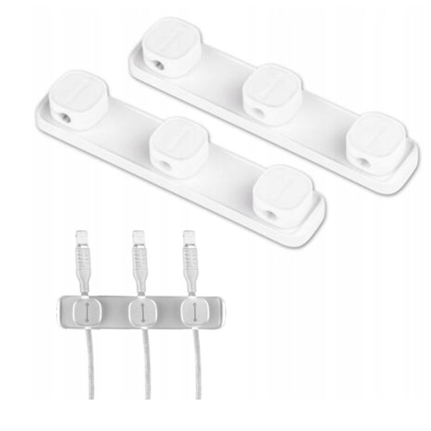 TRONIC Electronic Accessories White TRONIC - Magnetic Cable Clip Organizer