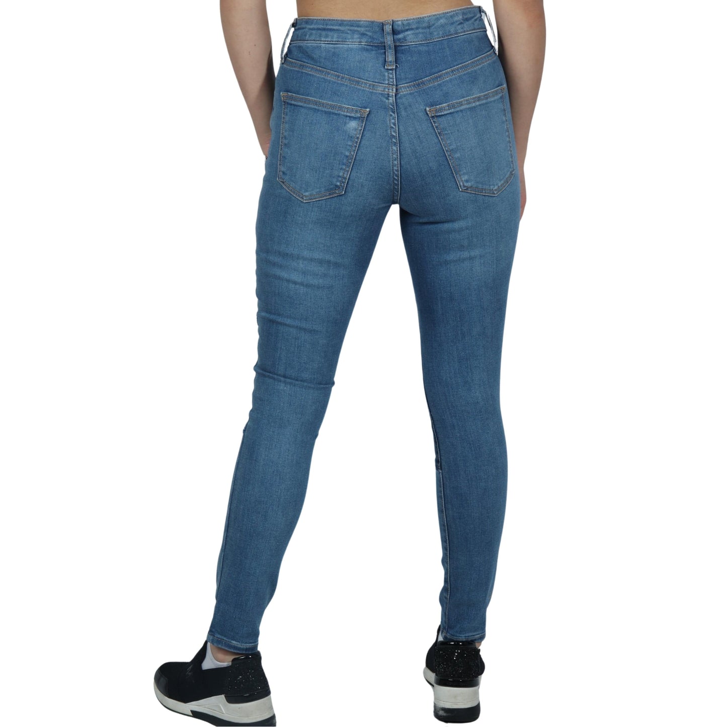 UNIVERSAL THREAD Womens Bottoms S / Blue UNIVERSAL THREAD - High-Rise Skinny Patched Jeans