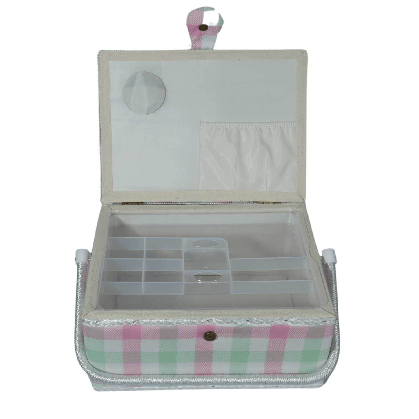 VENDITA Toys Multi-Color VENDITA - Plaid pattern sewing box storage