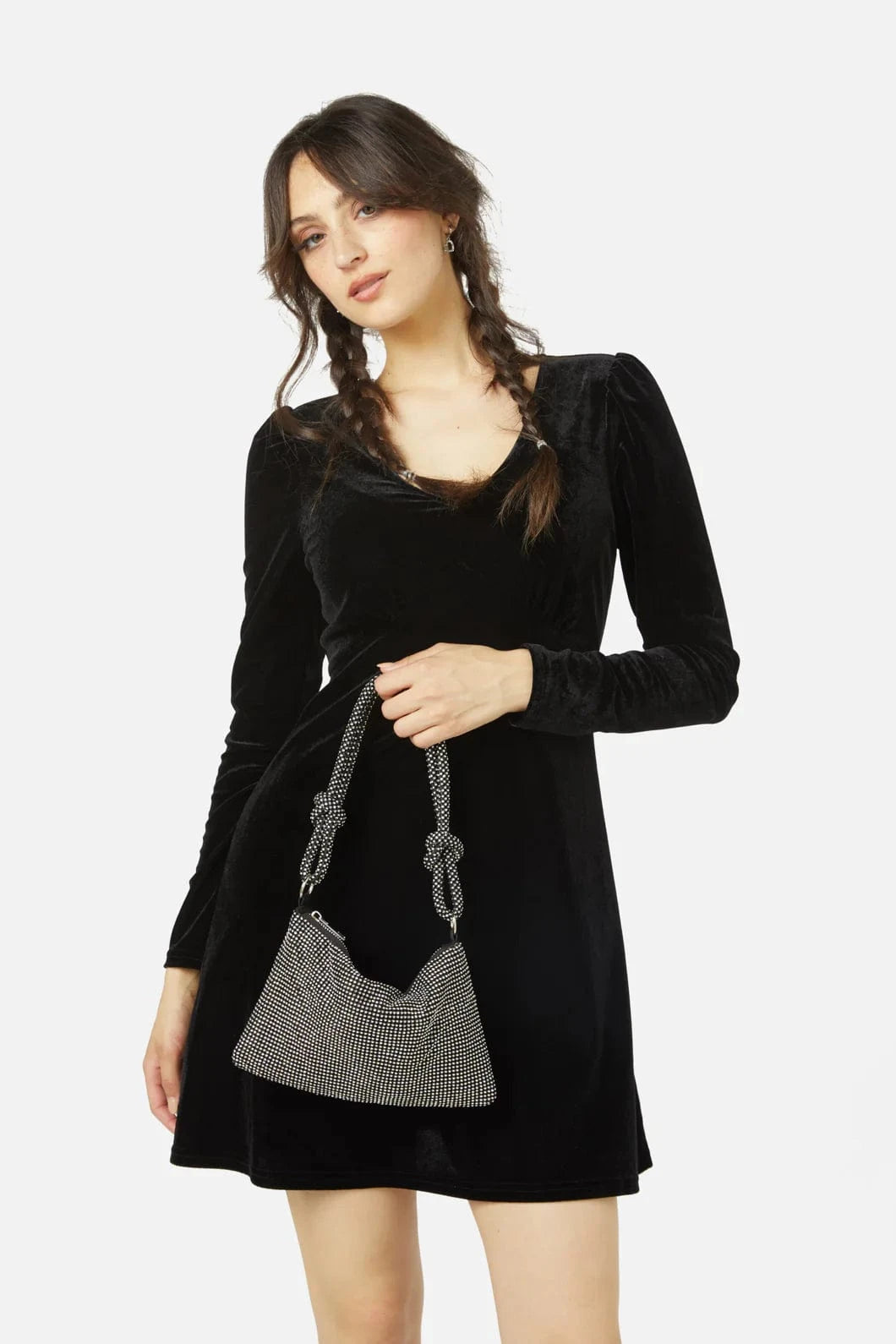 VIVA COUTURE Women Bags Silver VIVA COUTURE - Crystal Loop Bag