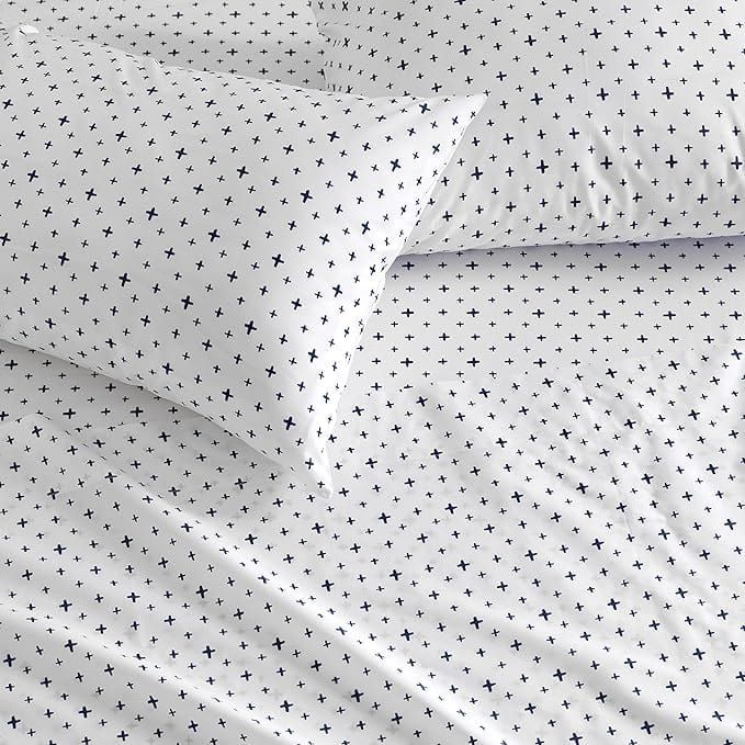 WELSPUN Sheet Sets Full / White WELSPUN - Cora 200TC Cotton Percale Sheet Set