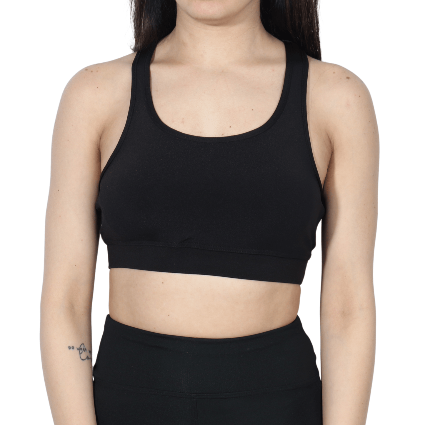 WEST ZERO TWO Womens sports S / Black WEST ZERO TWO - Lush Crop Racerback Sports Bra