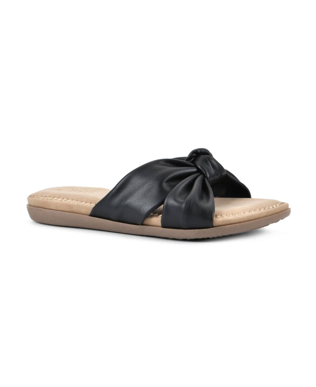 WHITE MOUNTAIN Womens Shoes 39 / Black WHITE MOUNTAIN - Wedge slippers