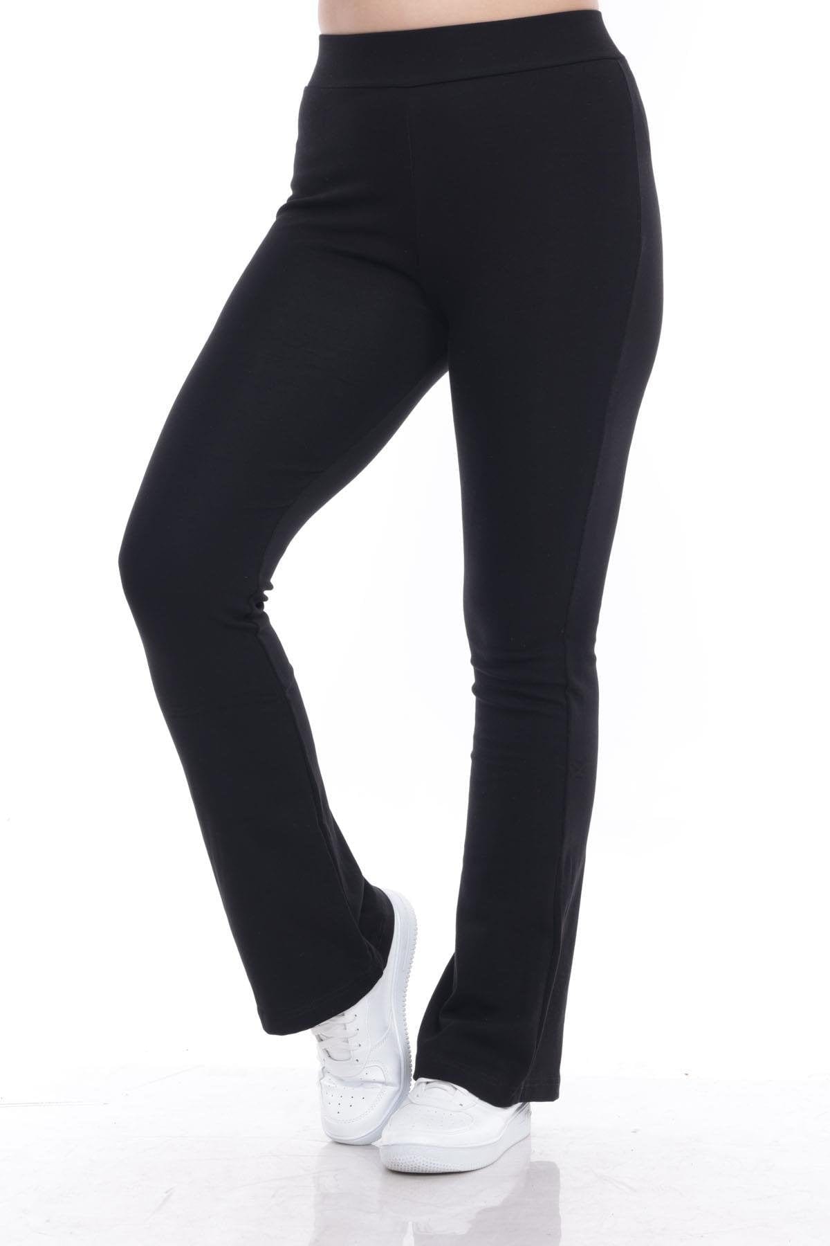 WOTTO Womens Bottoms S / Black WOTTO - Bell-bottom Leggings