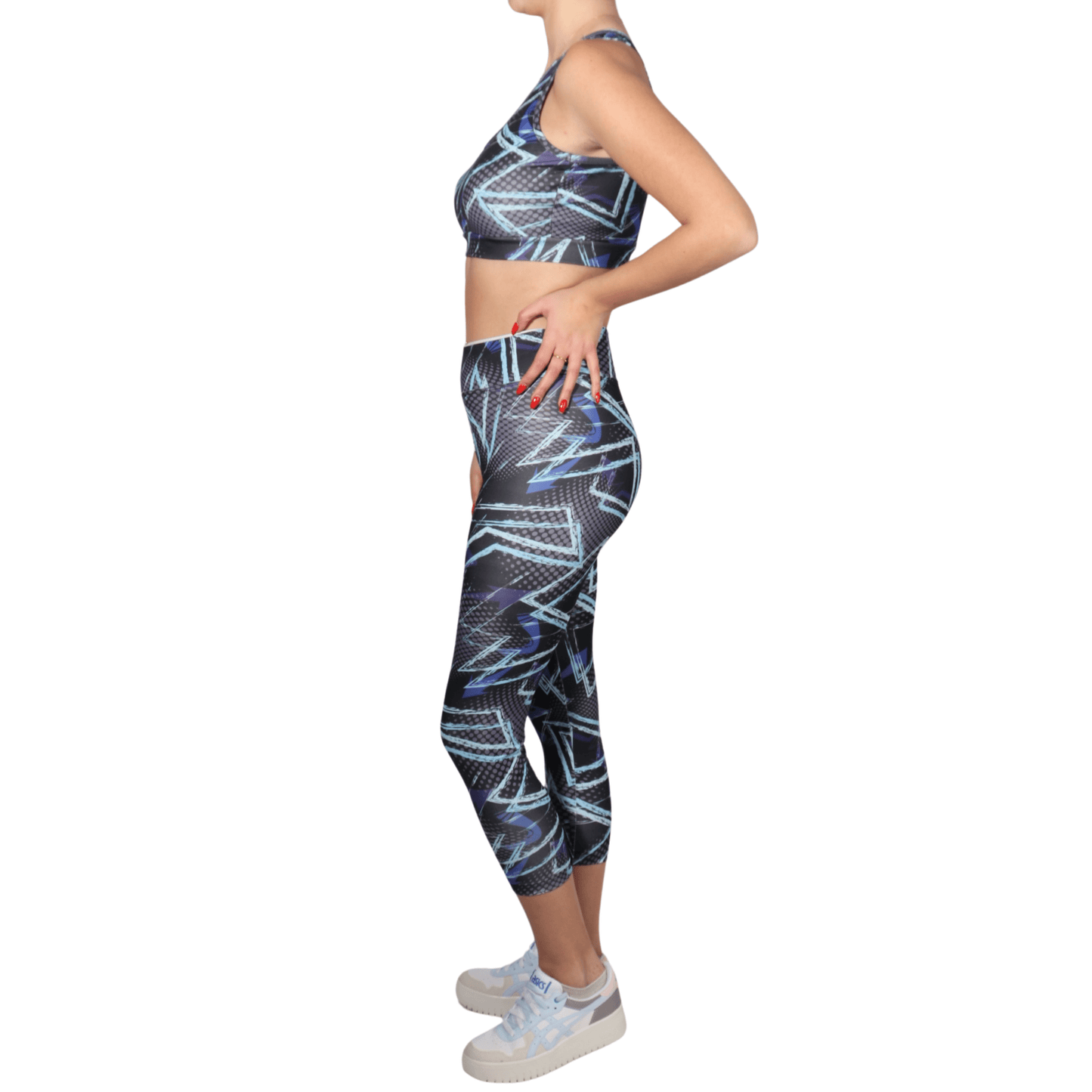 WOTTO Womens sports L / Multi-Color WOTTO - Cicle lines printed sports set