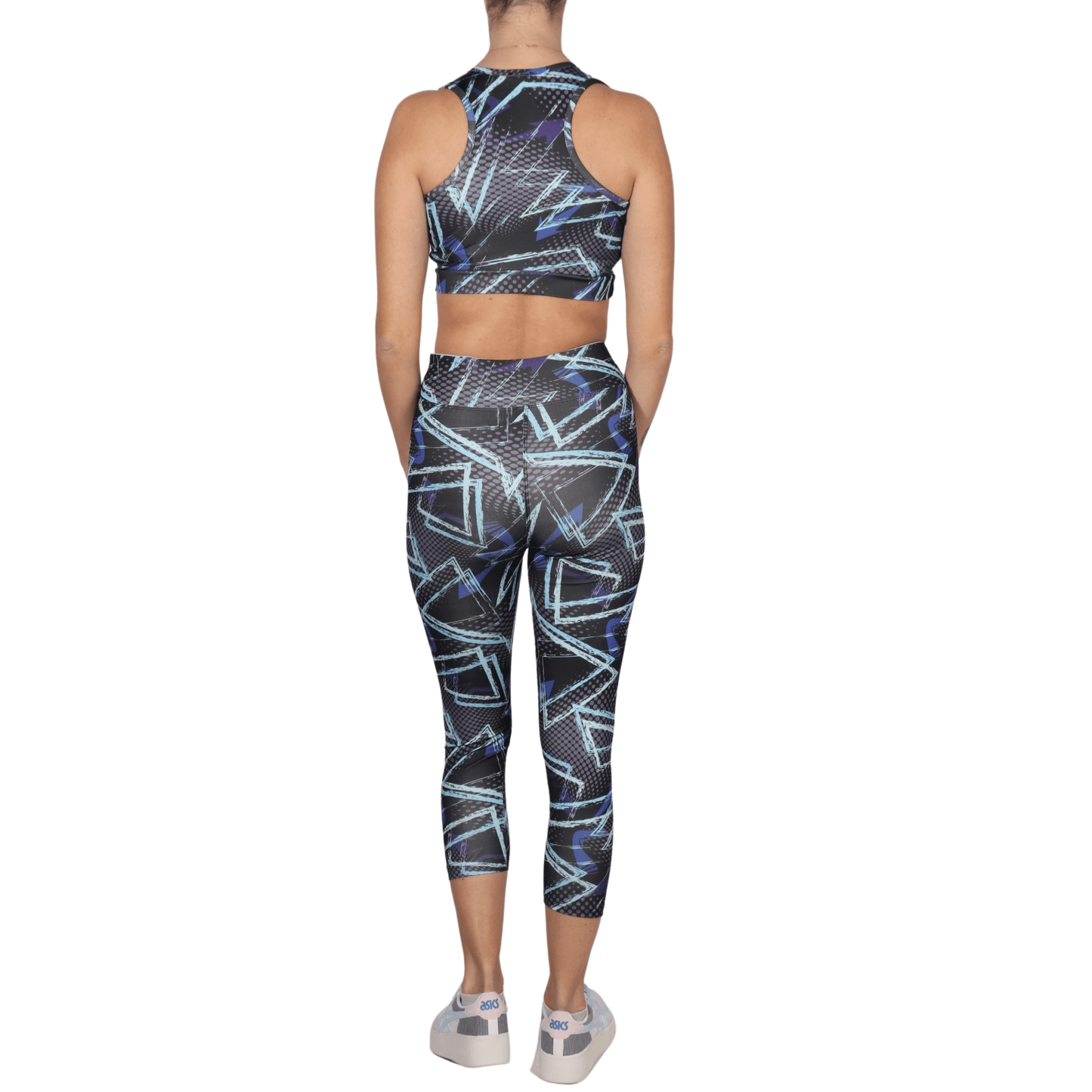 WOTTO Womens sports L / Multi-Color WOTTO - Cicle lines printed sports set