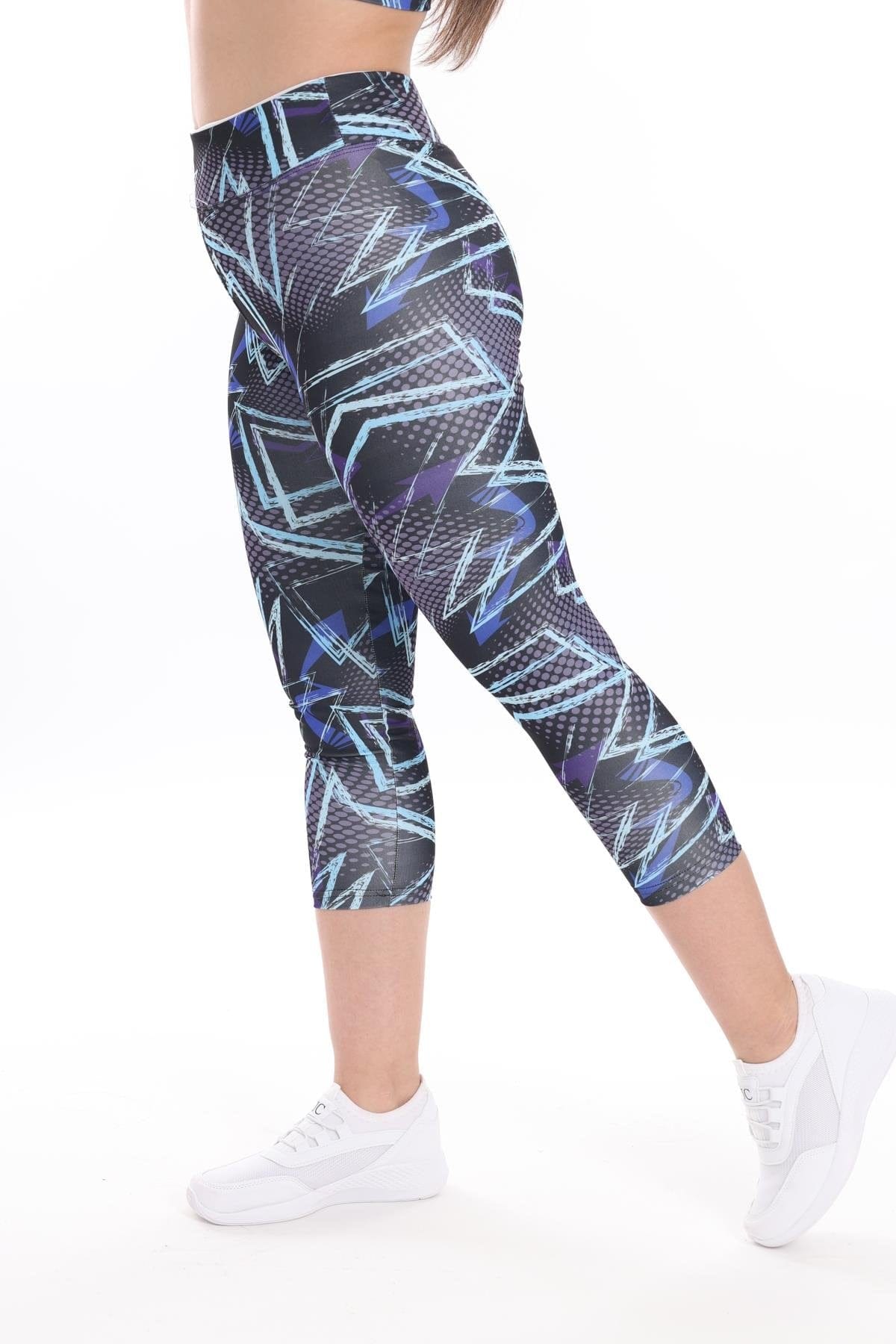 WOTTO Womens sports L / Multi-Color WOTTO - Cicle lines printed sports set