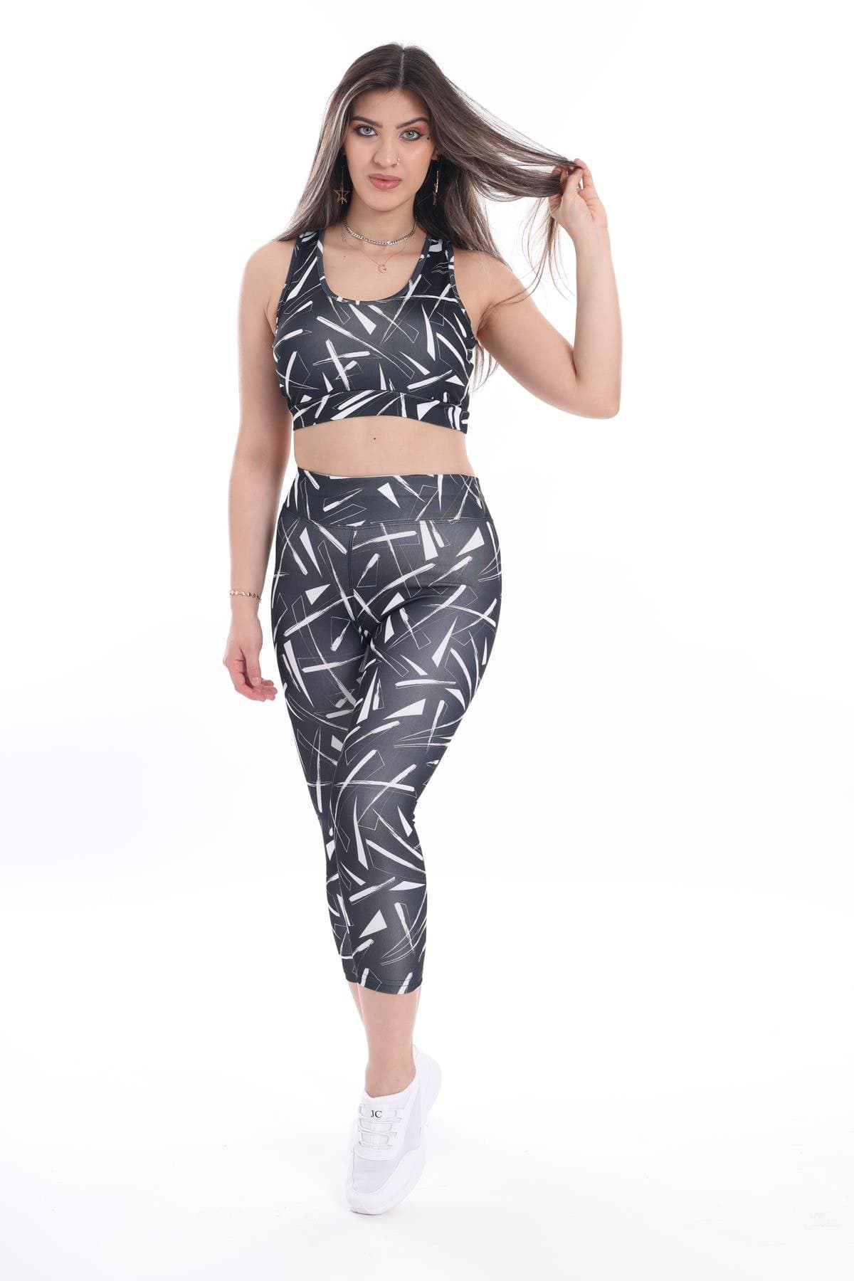 WOTTO Womens sports WOTTO - Sharp printed sports set