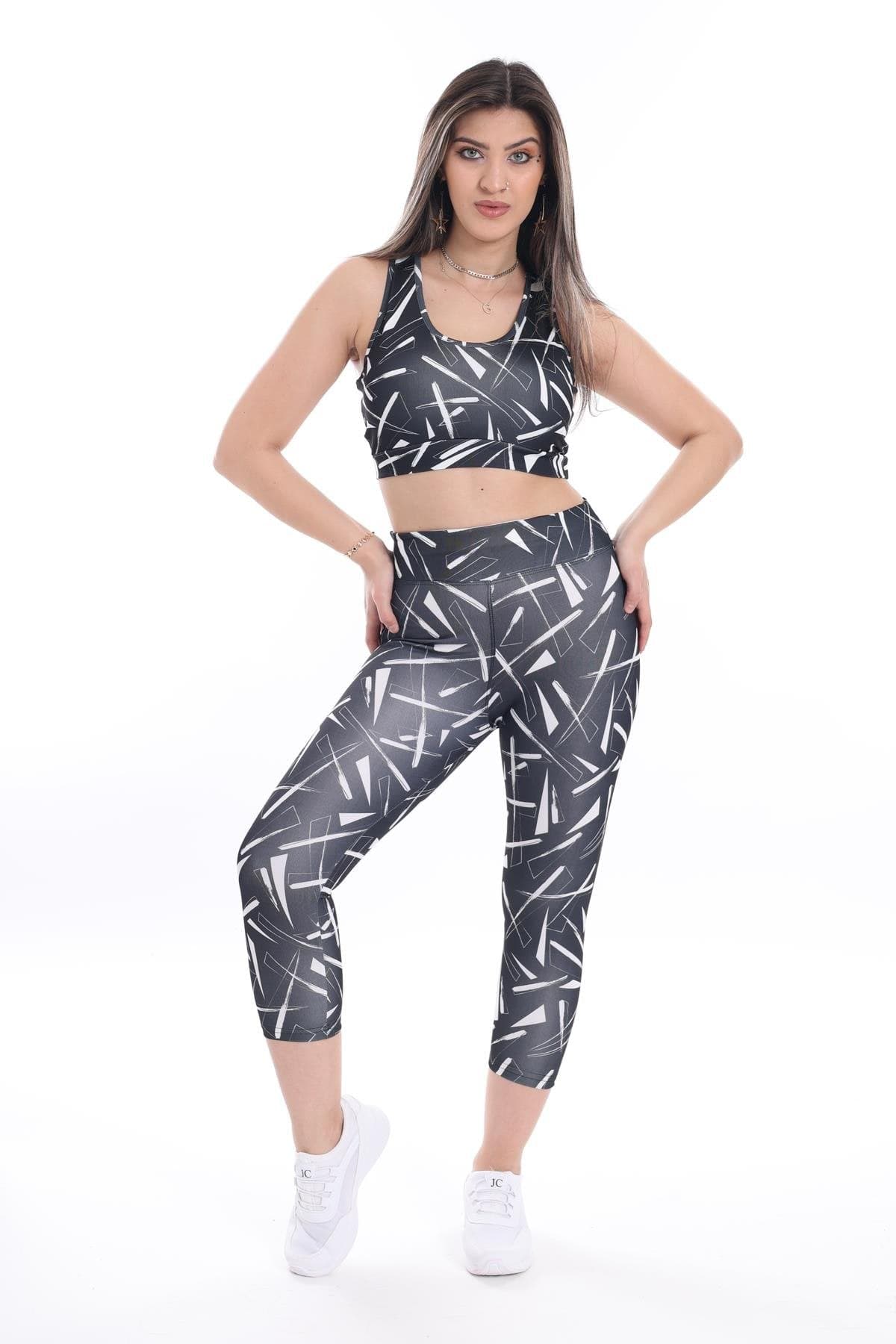 WOTTO Womens sports WOTTO - Sharp printed sports set