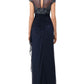 XSCAPE - Sheer Illusion Beaded Dress