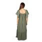 SHEIN - Butterfly Sleeve Shirred Dress