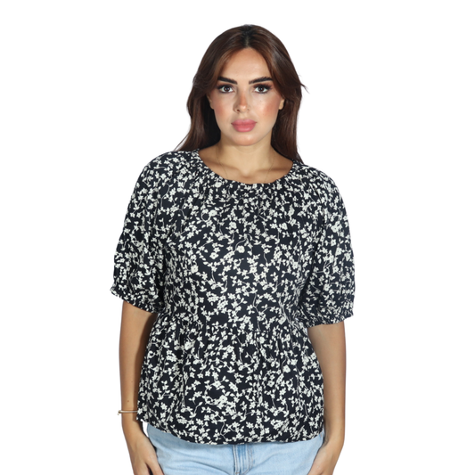 OLD NAVY - Rushed Short Sleeve Blouse