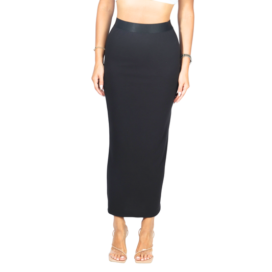 SHEIN - Pull Over Ribbed Skirt