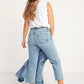 OLD NAVY - High-waisted Slouchy Straight Distressed Cropped Jeans