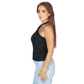 SHEIN - Form-Fitting Crisscross Halter Top