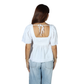OLD NAVY - Swiss-Dot Flutter Sleeve Tie-Back Top