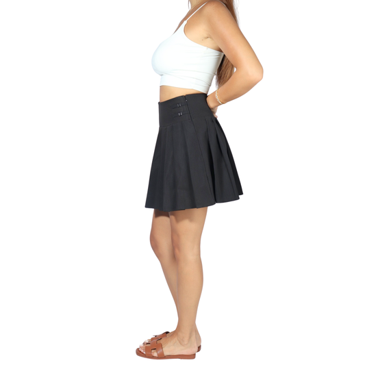 SHEIN - Side Zipper Pleated Skirt