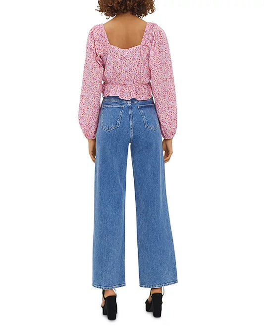 VERO MODA - Henna Floral Print Cropped Top