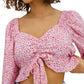 VERO MODA - Henna Floral Print Cropped Top