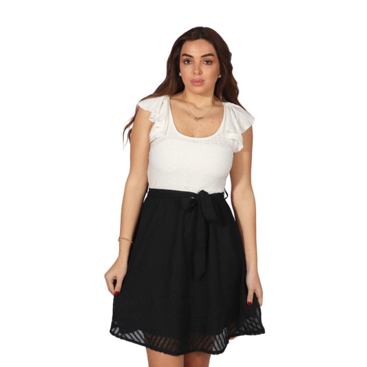 SHEIN - Colorblock Ruffle Trim