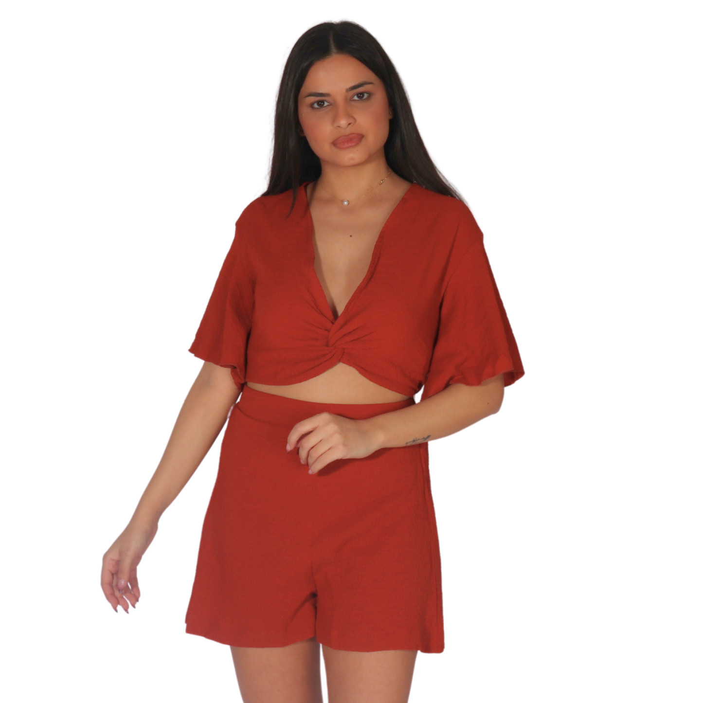 SHEIN - Textureed toop and shorts set