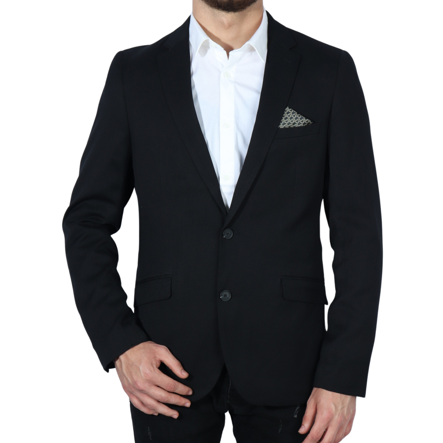 JULES - Pocket chest design solid blazer